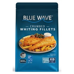 WHITING FILLET CRUMBED MSC 800GM(5) # 1010203125 BLUE WAVE