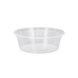 CONTAINER 250ML ROUND CLEAR C8 100S(10) # C8 CHANROL
