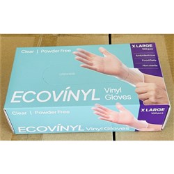 GOLVE ECO VINYL CLEAR P/FREE EXTRA LARGE (10 X 100PC) #GLO-ECO-XL-PF PLUSPAK