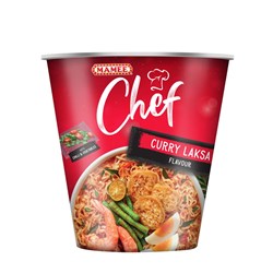 NOODLE CHEF CUP CURRY LAKSA (8 X 72GM) # ECNCLM MAMEE