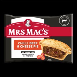 PIE CHILLI BEEF & CHEESE (12 X 175GM) # 12806 MRS MACS