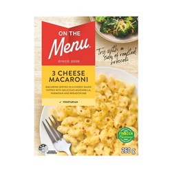PASTA THREE CHEESE MACARONI (8 X 260GM) #  ON THE MENU