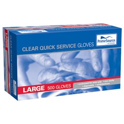 GLOVE LARGE DISPOSABLE QUICK SERVICE 500S(5) # PS-QSG-LGE PRIMESOURCE