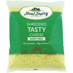 CHEESE CHEDDAR SHRED VEGAN DAIRY FREE 1KG(10) # P301157 REAL DAIRY