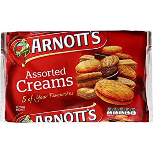 BISCUIT CREAM ASSORTED 500GM(8) # 988540 ARNOTTS