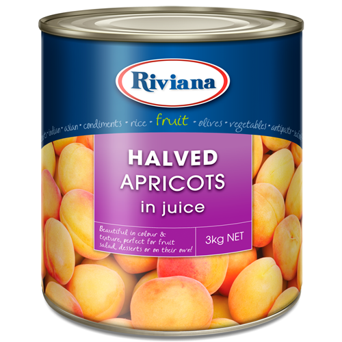 APRICOT HALVES NATURAL JUICE A10(3) # 2423817 RIVIANA