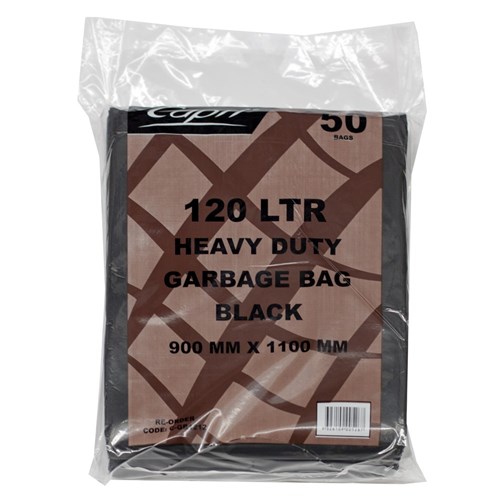 BAG GARBAGE HEAVY DUTY 120LT (50) #c-GB1212 CAPRI