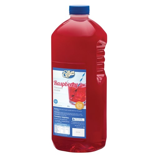 CORDIAL RASPBERRY 2LT(6) # I00028 EDLYN
