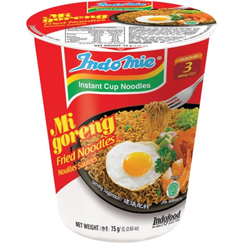 NOODLE CUP INSTANT MI GORENG (12 X 75GM)  # ECNMGIM INDOMIE
