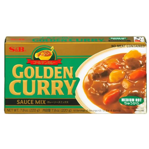 SAUCE MIX GOLDEN CURRY MILD HOT 220GM (60) # 30069 S&B