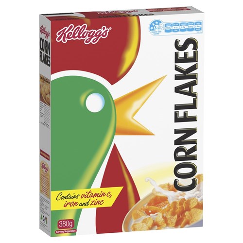 CEREAL CORNFLAKES 380GM(12) 12# 1005553722 KELLOGGS