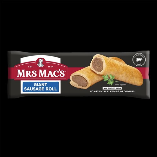 SAUSAGE ROLL GIANT (25 X 175GM) # 41201 MRS MACS