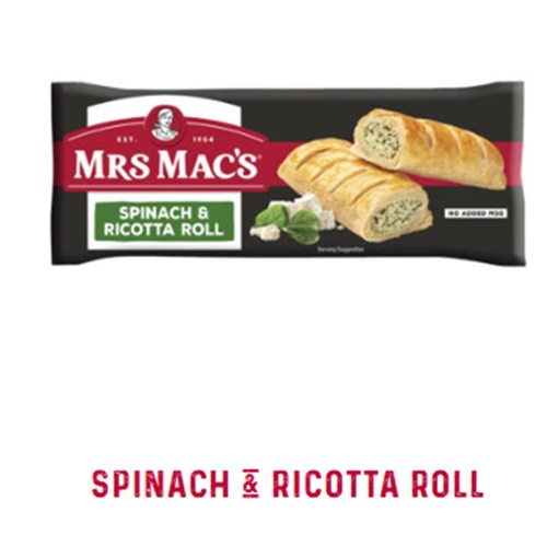 ROLL SPINACH & RICOTTA BAKE YOUR OWN (15 X 160GM) # 47158 MRS MACS