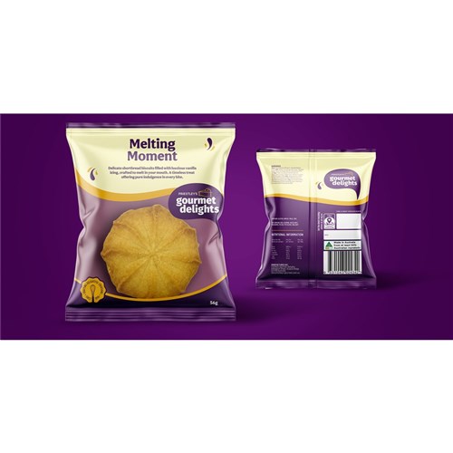 COOKIES MELTING MOMENTS (8 X 56GM)(6 ) # 1-799 GRAB & GO