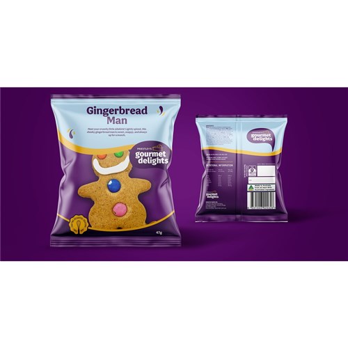 COOKIES GINGERBREAD MAN (12 X 47GM)(6) # 1-865 GRAB & GO