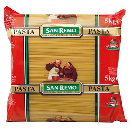 PASTA FETTUCCINE #12 (2 X 5KG) # 01001205 SAN REMO